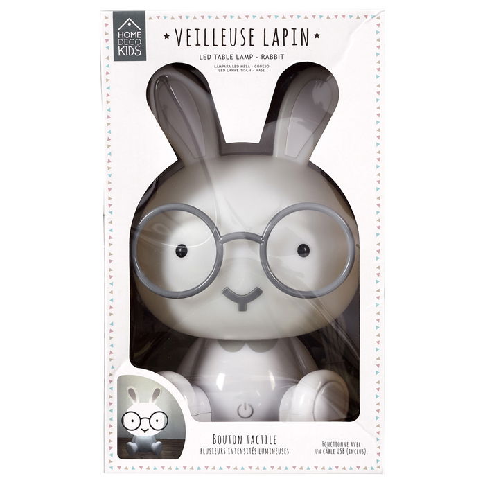 Home Deco Kids Luz Quitamiedo LED Conejo Kawaii