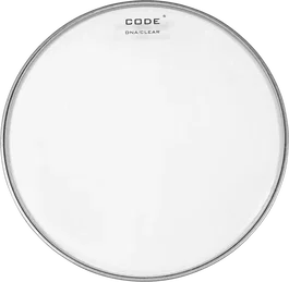 CODE Parche para Timbal 12" Dna Transparente - Sonido Abierto y Brillante, Gran Ataque y Sustain Controlado