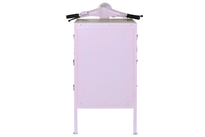 DKD Home Decor Cajonera Shabby Rosa Palo y Natural Metal y Mango 68 x 105 x 100 cm DKD Home Decor Cajonera Shabby Rosa Palo y Natural Metal y Mango 68 x 105 x 100 cm