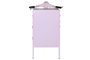 DKD Home Decor Cajonera Shabby Rosa Palo y Natural Metal y Mango 68 x 105 x 100 cm