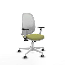 PIQUERAS Y CRESPO Silla de oficina Cilanco Verde oliva y Blanco