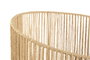 DKD Home Decor Set de 3 Pantallas de Fibra Trenzada y Metal Marrón 50x50x65 cm