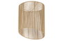 DKD Home Decor Set de 3 Pantallas de Fibra Trenzada y Metal Marrón 50x50x65 cm