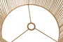 DKD Home Decor Set de 3 Pantallas de Fibra Trenzada y Metal Marrón 50x50x65 cm
