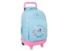 Safta Mochila Grande con Ruedas Blackfit8 Pétalos Compact Extraíble, Dimensiones 450x330x220 mm