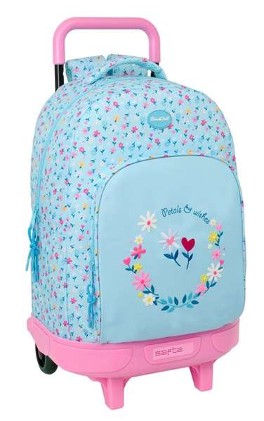 Safta Mochila Grande Con Ruedas Compact Extraible 33x45x22cm - Para Viajes y Escuela Safta Mochila Grande Con Ruedas Compact Extraible 33x45x22cm - Para Viajes y Escuela