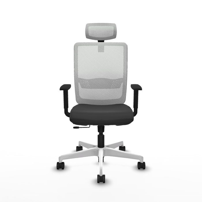 PIQUERAS Y CRESPO Silla de oficina Haches Gris oscuro/Blanco PIQUERAS Y CRESPO Silla de oficina Haches Gris oscuro/Blanco