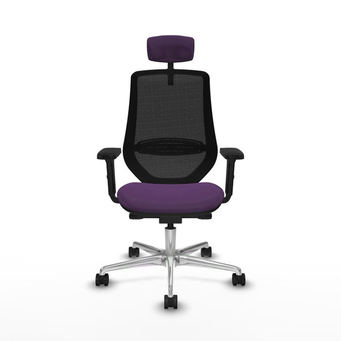 PIQUERAS Y CRESPO Silla de oficina Mardos Morado y Negro