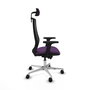 PIQUERAS Y CRESPO Silla de oficina Mardos Morado y Negro