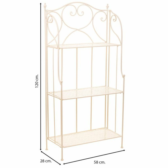 Estantería Alexandra House Living Blanco Metal Hierro 30 x 70 x 30 cm