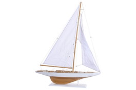 DKD Home Decor Barco de Madera Blanco 75x14x98 cm