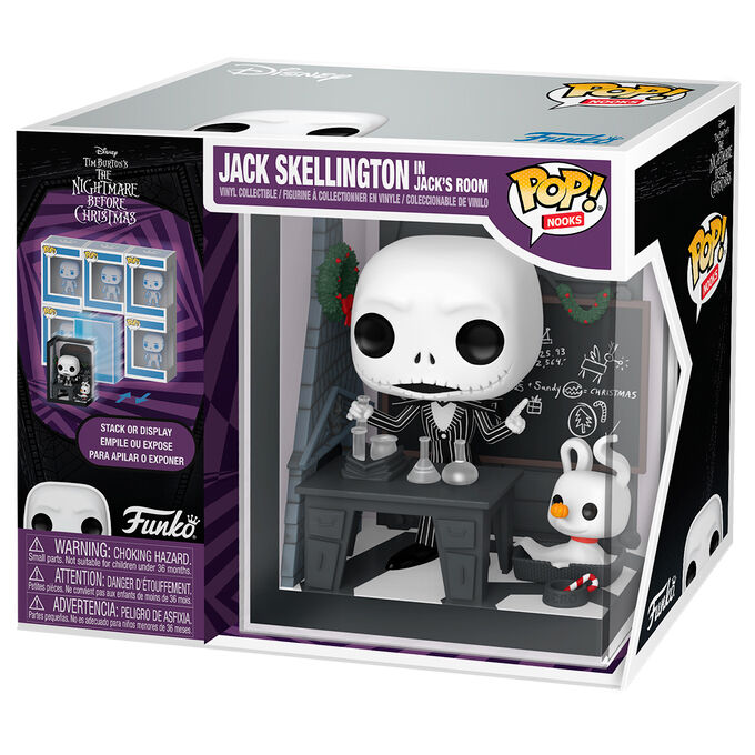 Funko POP! Nooks Jack Skellington en la habitación de Jack - Pesadilla antes de Navidad Funko POP! Nooks Jack Skellington en la habitación de Jack - Pesadilla antes de Navidad