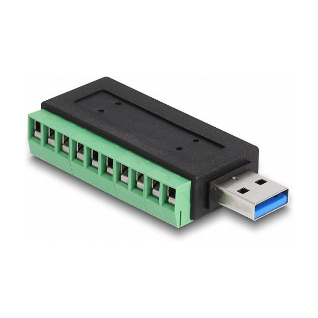 DeLOCK Adaptador USB 3.2 Gen 1 Tipo-A macho a bloque de terminales DeLOCK Adaptador USB 3.2 Gen 1 Tipo-A macho a bloque de terminales