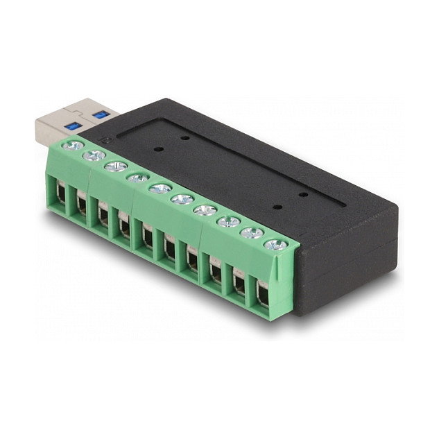 DeLOCK Adaptador USB 3.2 Gen 1 Tipo-A macho a bloque de terminales DeLOCK Adaptador USB 3.2 Gen 1 Tipo-A macho a bloque de terminales