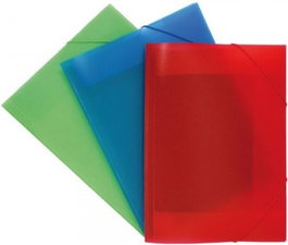GRAFOPLAS Paquete de 12 Carpetas A3 con Gomas y Solapas en Colores Surtidos
