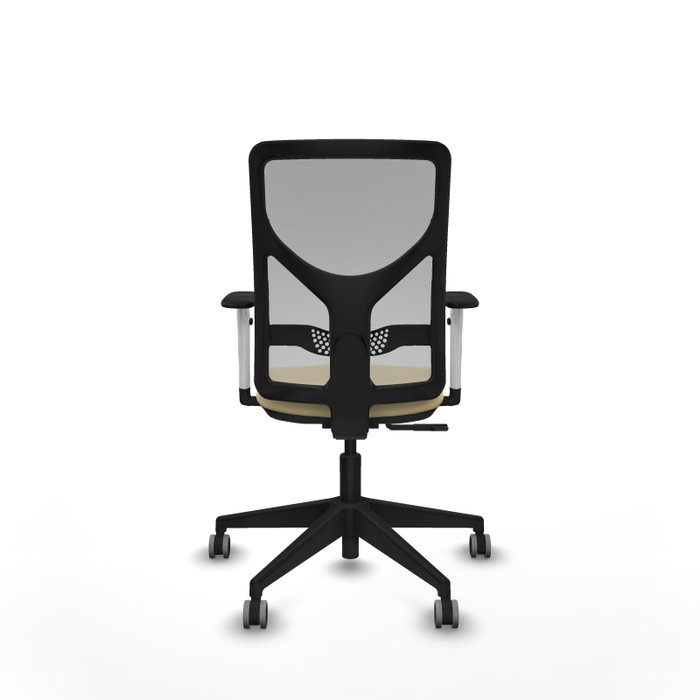 PIQUERAS Y CRESPO Silla de oficina Motilla con mecanismo Sincro, Crema y Gris PIQUERAS Y CRESPO Silla de oficina Motilla con mecanismo Sincro, Crema y Gris