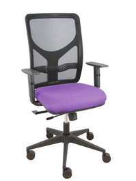 PIQUERAS Y CRESPO Silla de oficina Motilla con mecanismo Sincro/Traslack, Lila y Negro