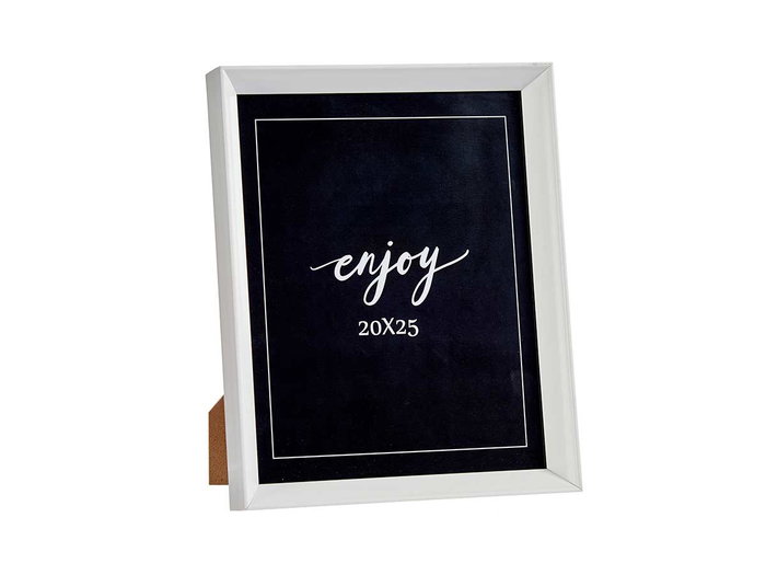 Giftdecor Portafoto Plástico Moldura Blanco 20x25 cm (Set de 24)