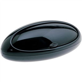 Alessi ASG22 B GNAM Panera de Resina Negra con Ventanilla Frontal, Diseñada por Stefano Giovannoni