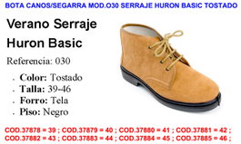 Segarra Bota Canos/Segarra Mod.030 Serraje Huron Basic Tostado Talla 39
