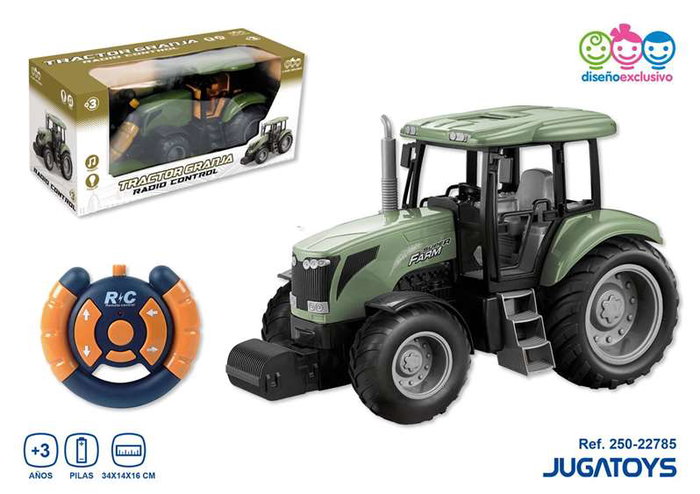 JugaToys Tractor de granja con control remoto 34x14x16 cm JugaToys Tractor de granja con control remoto 34x14x16 cm