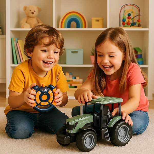 JugaToys Tractor de granja con control remoto 34x14x16 cm JugaToys Tractor de granja con control remoto 34x14x16 cm
