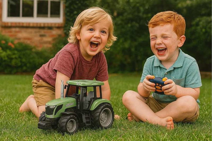 JugaToys Tractor de granja con control remoto 34x14x16 cm JugaToys Tractor de granja con control remoto 34x14x16 cm