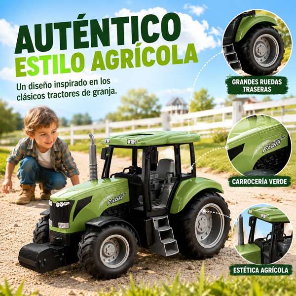 JugaToys Tractor de granja con control remoto 34x14x16 cm JugaToys Tractor de granja con control remoto 34x14x16 cm