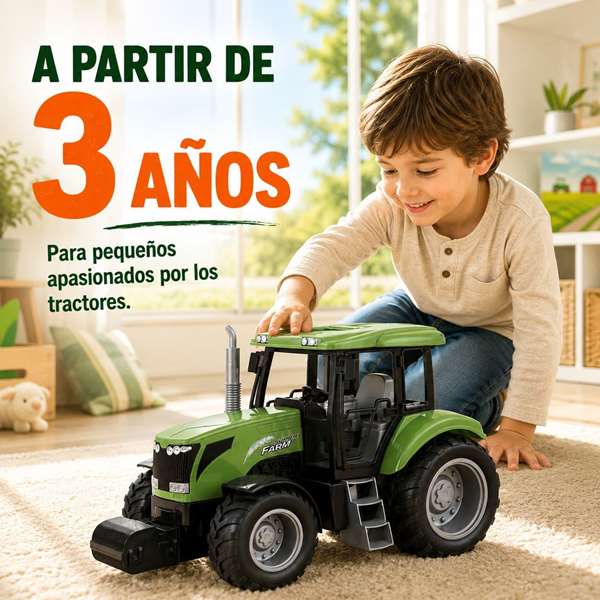 JugaToys Tractor de granja con control remoto 34x14x16 cm JugaToys Tractor de granja con control remoto 34x14x16 cm