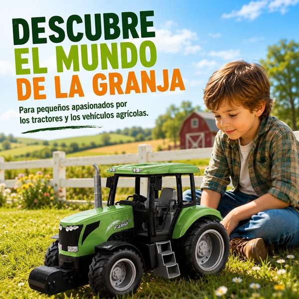 JugaToys Tractor de granja con control remoto 34x14x16 cm JugaToys Tractor de granja con control remoto 34x14x16 cm