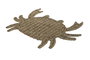 DKD Home Decor Mantel Individual de Seagrass con Cangrejo, Natural, Pack de 4
