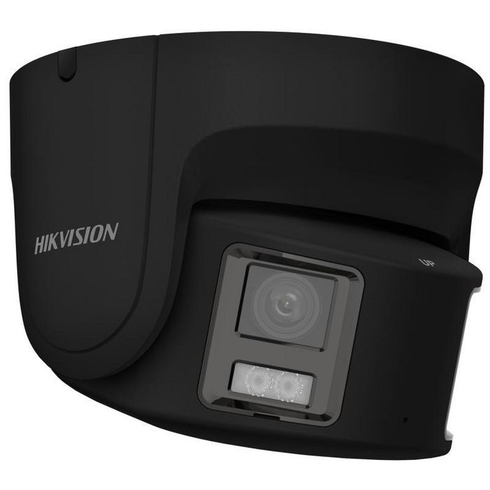 Hikvision Cámara IP Turret 8MP 4K ColorVu Panorámica 4mm WDR IP67 Audio Micrófono Luz Blanca 30m Negra