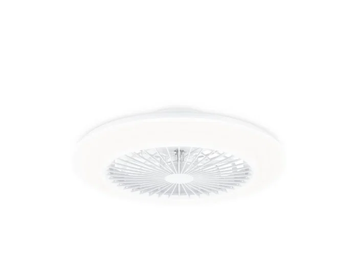 Philips 8720169260641 Ventilador de Techo con Luz LED Integrada, Diámetro 48.5 cm, 42W, Blanco, Temperatura de Color Ajustable 3000K-6500K, Mando a Distancia Incluido