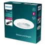Philips 8720169260641 Ventilador de Techo con Luz LED Integrada, Diámetro 48.5 cm, 42W, Blanco, Temperatura de Color Ajustable 3000K-6500K, Mando a Distancia Incluido