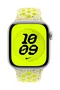 Apple Nike Sport Band, correa para Apple Watch 42mm, amarillo, tamaño S/M, MGA94ZM/A, compatible con modelos 38mm, 40mm, 41mm, 42mm, de fluoroelastómero y aluminio