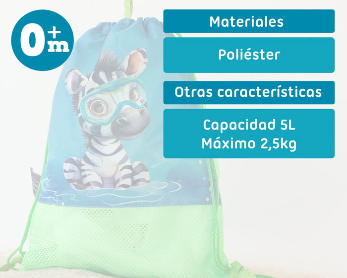 KioKids Safari fun Bolsa de Playa Animales Verde KioKids Safari fun Bolsa de Playa Animales Verde