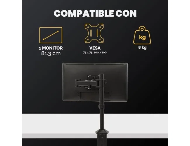 Fellowes Brazo para Monitor Reflex Series Negro Fellowes Brazo para Monitor Reflex Series Negro