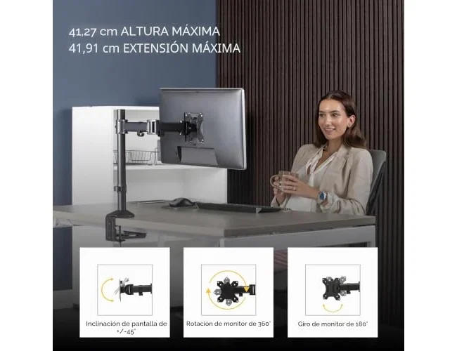 Fellowes Brazo para Monitor Reflex Series Negro Fellowes Brazo para Monitor Reflex Series Negro