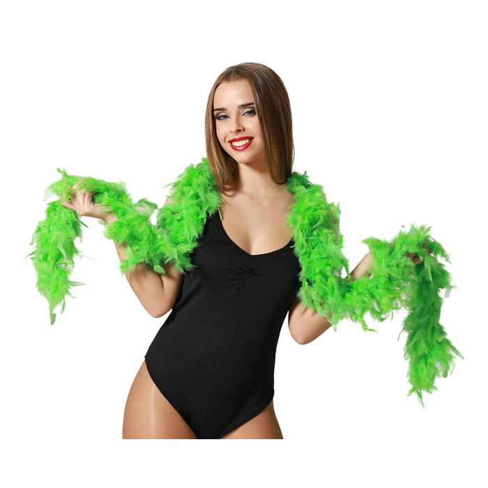 atosa Boa de Plumas Adulto Verde para Carnaval y Disfraces atosa Boa de Plumas Adulto Verde para Carnaval y Disfraces
