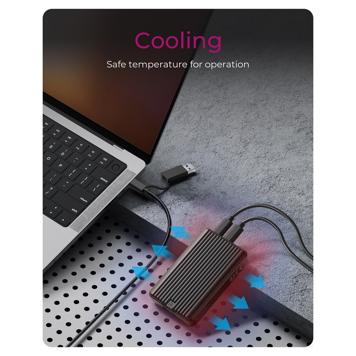 ICY BOX IB-CR601M-C31 Caja Externa USB-C M.2 NVMe SSD y Lector de Tarjetas CFexpress, 10 Gb/s, Aluminio Negro, Plug & Play