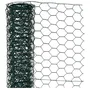 Malla Hexagonal Galvanizada 13 mm - 0.5x3 m - Verde Natural