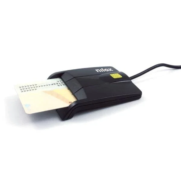 Nilox NXLD001 - Lector de Tarjetas Inteligentes Externo USB 2.0 para DNI Electrónico, Tarjetas Sanitarias, Firma Digital y Certificados, Negro Nilox NXLD001 - Lector de Tarjetas Inteligentes Externo USB 2.0 para DNI Electrónico, Tarjetas Sanitarias, Firma Digital y Certificados, Negro