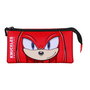 Sight Estuche Portatodo Triple Sonic The Hedgehog Knuckles Rojo Ripstop 10x23.5x5cm