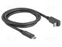 DeLOCK Cable USB Type-C a USB Type-C 10 Gbps 1 m 4K 60W PD Angular