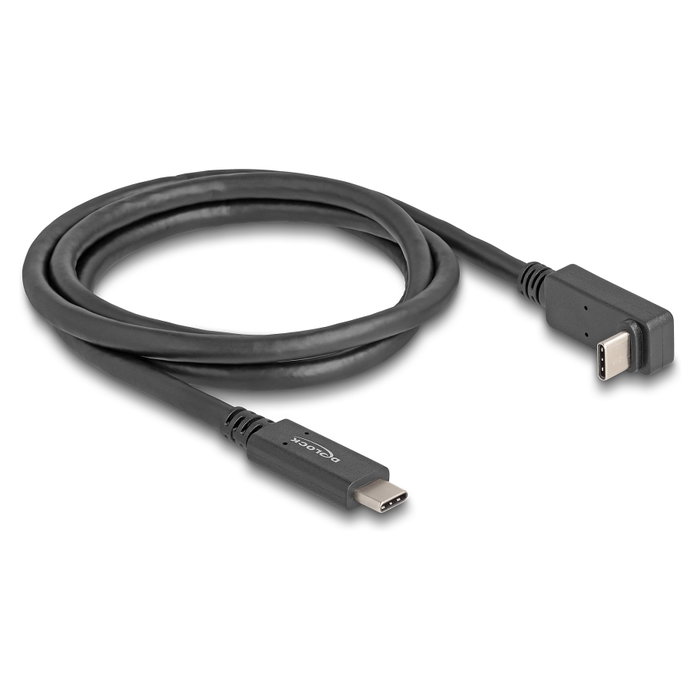 DeLOCK Cable USB Type-C a USB Type-C 10 Gbps 1 m Angular Negro