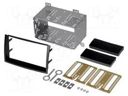 ACV Bastidor de montaje de radio para Kia Cee'd 2010-2012, 2 DIN, negro