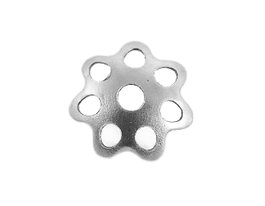 Innspiro Capuchón metálico plateado 5,8x2,2mm (10 unidades)