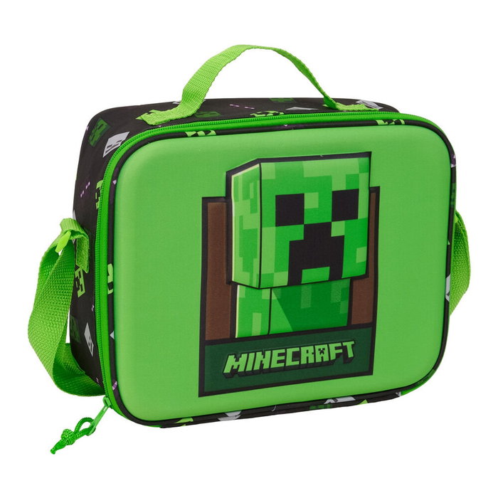Safta Bolsa portameriendas 3D Minecraft térmica Safta Bolsa portameriendas 3D Minecraft térmica