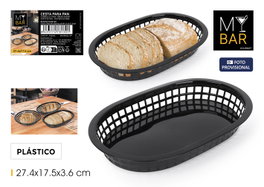 Inde Cesta Pan Rectangular de Polipropileno (PP) para 1 Barra, Color Miel, 27.4 cm de Largo x 17.5 cm de Ancho x 4 cm de Alto (36 Unidades)