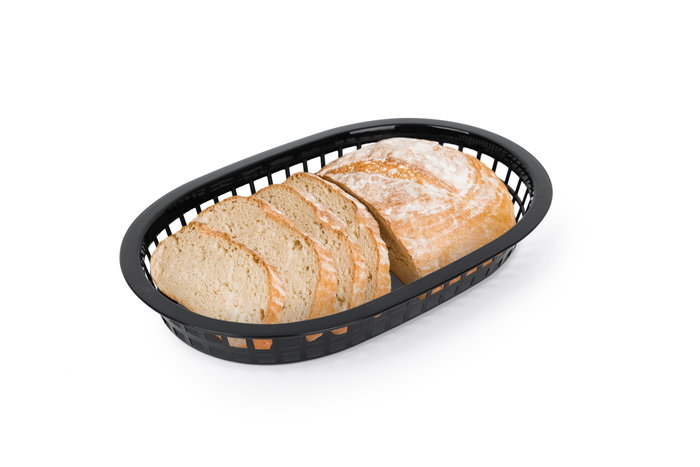 Inde Cesta Pan Rectangular de Polipropileno (PP) para 1 Barra, Color Miel, 27.4 cm de Largo x 17.5 cm de Ancho x 4 cm de Alto (36 Unidades)